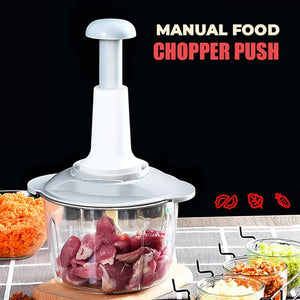 Manual Food Push Chopper For Vegetables & Meat 1.5L/2L