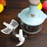 Hand Push Vegetable Chopper Cutter 0.7L , 1.5L & 2L