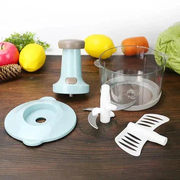 Hand Push Vegetable Chopper Cutter 0.7L , 1.5L & 2L